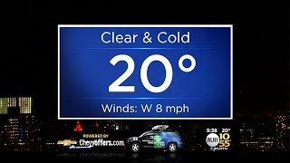 110 9 pm Forecast Cold Clear amp 20 [upl. by Siuqram80]