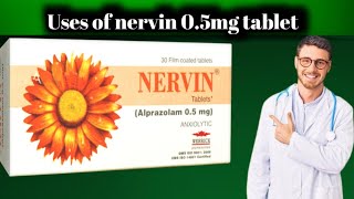 Nervin Tablet uses in English  Nervin 05mg Alprazolam [upl. by Sokul524]