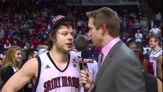 College Basketball Dellavedova leads St Marys to the Big Dance [upl. by Naima362]