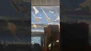 VIDEO  Tropicana Field roof ripped off by Hurricane Milton in Florida hurricane [upl. by Wootten]