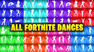 ALL DANCES IN FORTNITE BATTLE ROYALE OG [upl. by Greenberg]