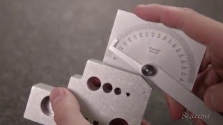 How to Use Metalworking Protractors with the Starrett C183 Steel Protractor [upl. by Mcquillin]