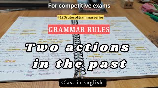 To actions in the past 📌 Grammar rules 📍 [upl. by Sinaj]