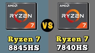 Ryzen7 8845HS vs Ryzen7 7840HS Processor 🔥  Two Identical Processors [upl. by Puduns]