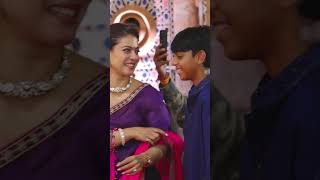 Kajol Yug Devgn VIRAL adorable moment from Durga Puja❤️❤️ Kajol yugdevgan shortsvideo shorts [upl. by Mossberg528]