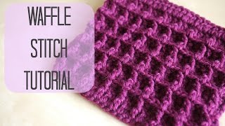 CROCHET How to crochet the Waffle stitch  Bella Coco [upl. by Awad]