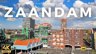 Zaandam the Netherlands 🇳🇱 in 4K Video by Drone ULTRA HD  Flying over Zaandam Zaanse Schans [upl. by Bertasi]