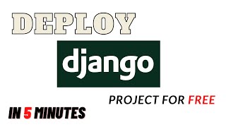 Deploy a Django App for Free  Free Django Web Hosting  PythonAnywhere [upl. by Eimirej]