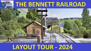 Bennett Railroad Layout Tour 2024 [upl. by Ameerak477]