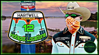 12 Hotspot Locations  Lake Hartwell  Bassmaster Fishing 2022 🎣 [upl. by Ganny]