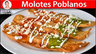 MOLOTES POBLANOS  Vicky Receta Facil [upl. by Seel]