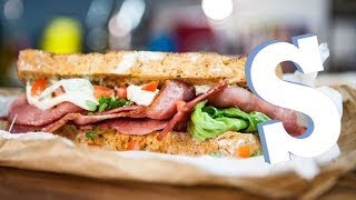 Ultimate BLT Sandwich Recipe  Sorted Food [upl. by Alpers]