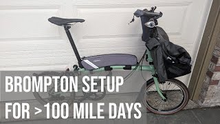 How I Set Up my Brompton to Cycle 200 Miles SelfSupported Ride from Seattle to Vancouver Part 1 [upl. by Terrag]