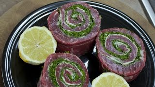 Pinwheel Steaks Recipe by Michaels Home Cooking [upl. by Ayrolg513]