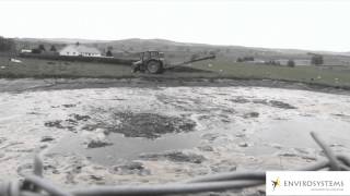 Slurry Stirring at Slurry Bugs Application  Envirosystems [upl. by Ajax367]