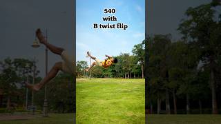 540 kick with Btwist flip workout shorts [upl. by Livvie724]