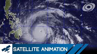 Typhoon Haiyan Yolanda  Satellite Imagery Timelapse Nov 410 2013 [upl. by Mickey710]