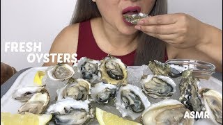 FRESH OYSTERS ASMR No Talking Slurping Sounds  NE Lets Eat [upl. by Boyd]