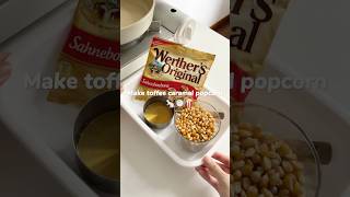 Toffee caramel popcorn asmr food asmrfood foodie caramel popcorn cooking satisfying [upl. by Cate]