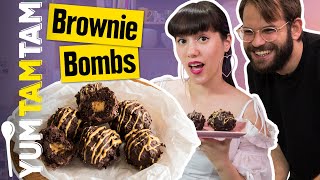 Brownie Bombs  Mit Erdnussfüllung  yumtamtam [upl. by Paddy16]