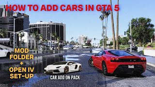 How To Add Cars In GTA 5  Add Mods Folder 📁 GTA 5 Fitgirl Repacks  Menyoo Trainer Install [upl. by Ahseal661]