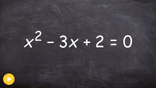 Solving a quadratic equation by factoring [upl. by Atihana]