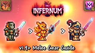 Calamity Infernum Mode Melee Gear Progression Guide Terraria v144 [upl. by Rosetta]