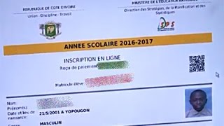 Côte dIvoire éducation nationale inscriptions en ligne [upl. by Ortrude]