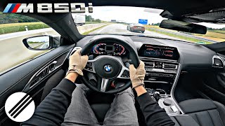 BMW M850i G15 TOP SPEED DRIVE ON GERMAN AUTOBAHN🏎 [upl. by Ecyle]