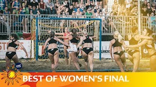 Highlights womens final  Szentendre vs GRD LECA  EHF Beach Handball Champions Cup 2018 [upl. by Leahcim]