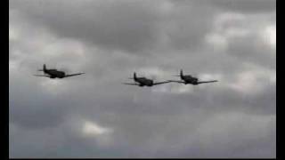 White Cliffs Of Dover  Spitfire Show  footage via FlyingMachinesTVcouk [upl. by Terriss733]