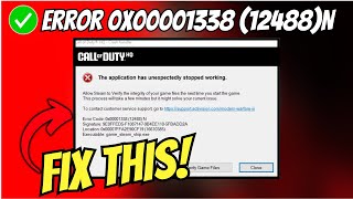 How to Fix Error Code 0x00001338 12488N in Modern Warfare III [upl. by Flyn742]