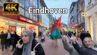 Eindhoven Walking Tour New Years Atmosphere in 4K HDR [upl. by Ottavia]