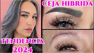 CEJAS HIBRIDAS EN PIEL MADURA🤔 TENDENCIA 2024 TUTORIAL PASO A PASO [upl. by Demakis941]