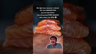 Free salmon for orders over 150 on SmokeItFishcom [upl. by Donica400]