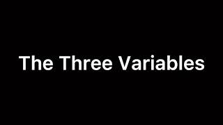 The Three Variables  Science Music Song  Learning The Three Variables [upl. by Naitirb112]