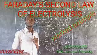 Faradays second law of electrolysis worked example [upl. by Doowrehs]