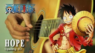 ワンピース One Piece Opening 20 quotHopequot  Namie Amuro Fingerstyle guitar cover [upl. by Ahselrac]