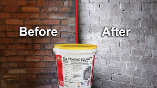 Tanking a shed  garage with KA Tanking Slurry [upl. by Jariv]