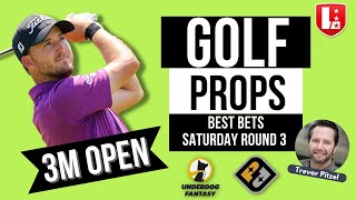 PGA Player Prop Bets The 3M Open Round 3  Best Picks on Underdog Fantasy amp Prize Picks for 729 [upl. by Atnohsal]