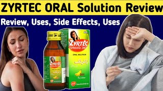 Zyrtec syrup uses in urdu  Cetirizine syrup 60ml Review  Uses Side Effects Dose Use in Pregnancy [upl. by Durrett]