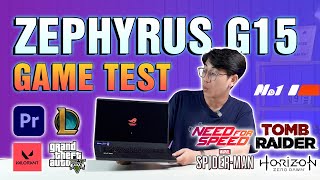 Asus Rog Zephyrus G15 Game Test mới nhất 2023  Chi tiết hiệu năng chơi game [upl. by Killion]