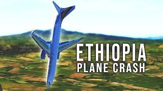 Ethiopia Airlines Flight 302 Crash  B737 MAX 8  Crash right after takeoff SIMULATION [upl. by Judie]