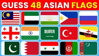 Guess 48 Asian Flags In 3 Seconds  Asian Flag Quiz [upl. by Laddie]