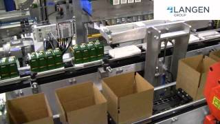 Mpac Langens LRC500 Top Load Case Packer Robotically loads Cartons into Cases [upl. by Llenrrad]