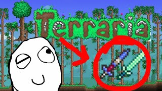 Como conseguir la espada encantada o la terragrim en terraria 1449 lean descripción [upl. by Ttennaej]