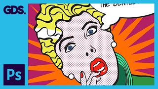 Create Roy Lichtenstein Style Pop Art  Finishing Photoshop amp Illustrator CS5 [upl. by Anawat411]