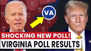 Virginia Poll Results Donald Trump vs Joe Biden 2024 US Election [upl. by Llehsim]