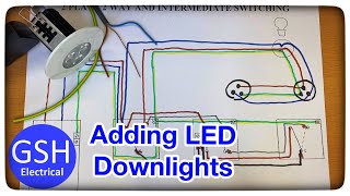 Wiring Diagram 2 Plate Method How to Add Multiple More LED Downlights Spotlights to Your Circuit [upl. by Anilok]