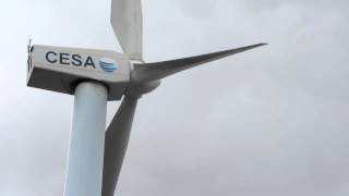 Gamesa G47 wind turbine at storm [upl. by Osicnarf]